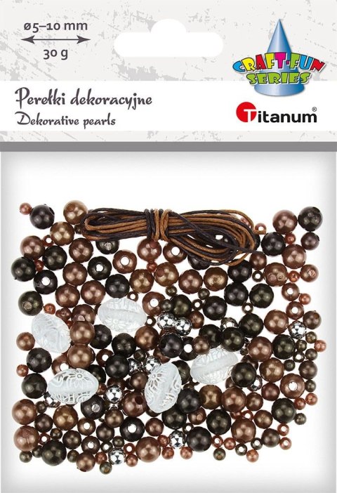 Perełki Craft-Fun Series zestaw do zrobienia biżuterii Titanum (BR230008-black) Perełki Craft-Fun Series zestaw do zrobienia biżuterii Titanum (BR230008-black)