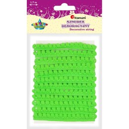 Sznurek Craft-Fun Series z pomponikami 1,7m Titanum (PJ468)