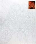 Zestaw kreatywny Malowanie po numerach 40x50cm Lwy Flamingo Line (FSY16)
