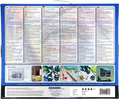 Zestaw kreatywny Malowanie po numerach 40x50cm Lwy Flamingo Line (FSY16) Zestaw kreatywny Malowanie po numerach 40x50cm Lwy Flamingo Line (FSY16)