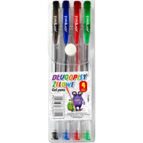 Długopis żelowy mix 0,7mm Fun&Joy (FJ-G04C) Długopis żelowy mix 0,7mm Fun&Joy (FJ-G04C)