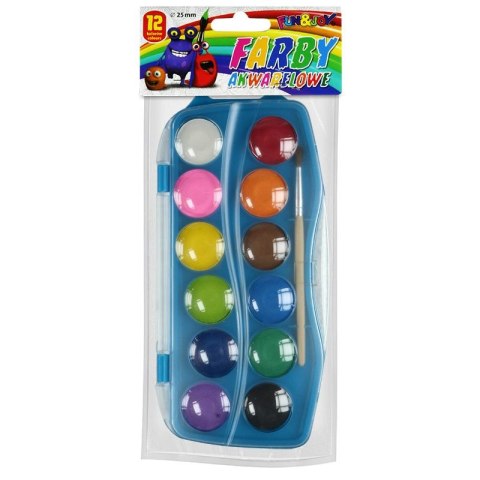 Farby akwarelowe 12 kolor. Fun&Joy (FJ-12K25KAS) Farby akwarelowe 12 kolor. Fun&Joy (FJ-12K25KAS)