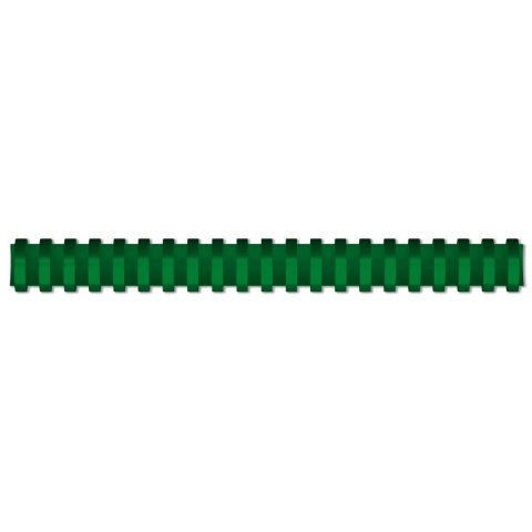 Grzbiety do bindowania A4 zielony plastik śr. 32mm Titanum