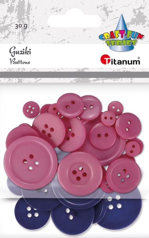 Guziki Craft-Fun Series plastikowe mix Titanum (24BR0202) Guziki Craft-Fun Series plastikowe mix Titanum (24BR0202)