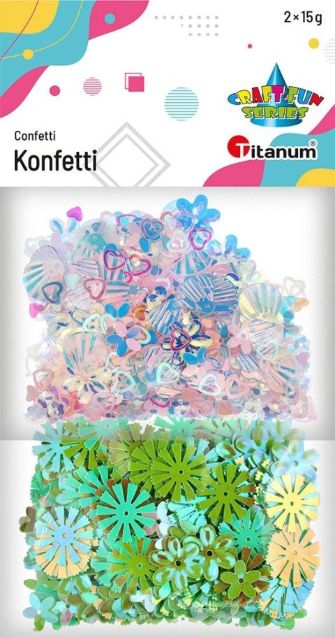 Konfetti Craft-Fun Series mix wiosenny Titanum (2324001) Konfetti Craft-Fun Series mix wiosenny Titanum (2324001)