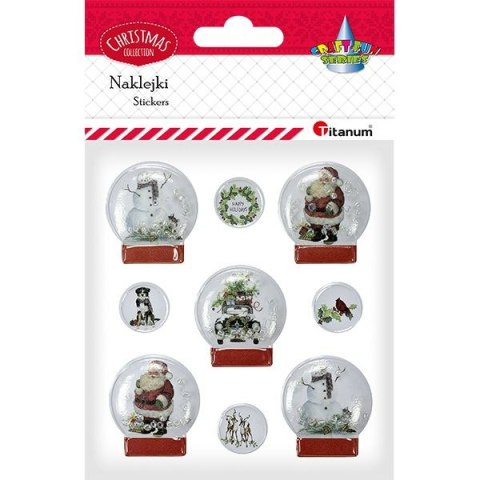 Naklejki świąteczne Craft-Fun Series kule śnieżne Titanum (4697-4) Naklejki świąteczne Craft-Fun Series kule śnieżne Titanum (4697-4)