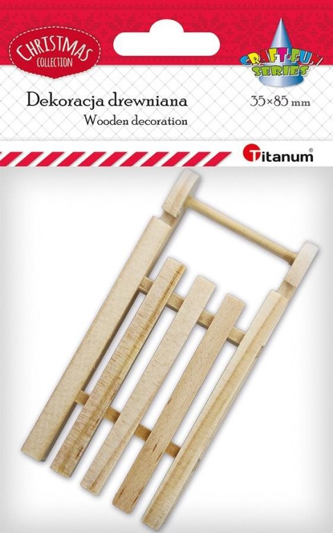 Ozdoba drewniana Craft-Fun Series Sanie drewniane Titanum (24BR0201-235) Ozdoba drewniana Craft-Fun Series Sanie drewniane Titanum (24BR0201-235)