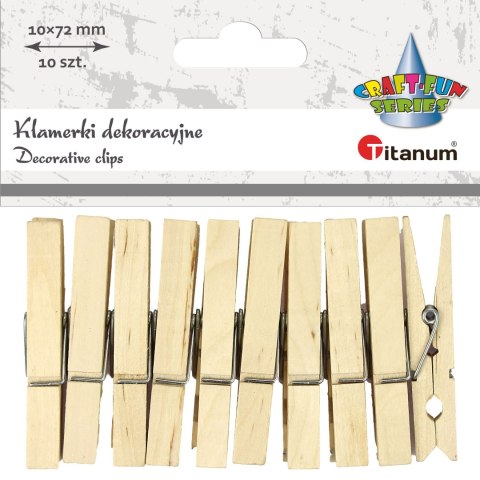 Ozdoba drewniana Craft-Fun Series klamerki Titanum (24BR0201-236) Ozdoba drewniana Craft-Fun Series klamerki Titanum (24BR0201-236)