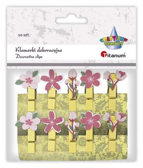 Ozdoba drewniana Craft-Fun Series klamerki Kwiatki Titanum (MTCR-WDC966) Ozdoba drewniana Craft-Fun Series klamerki Kwiatki Titanum (MTCR-WDC966)