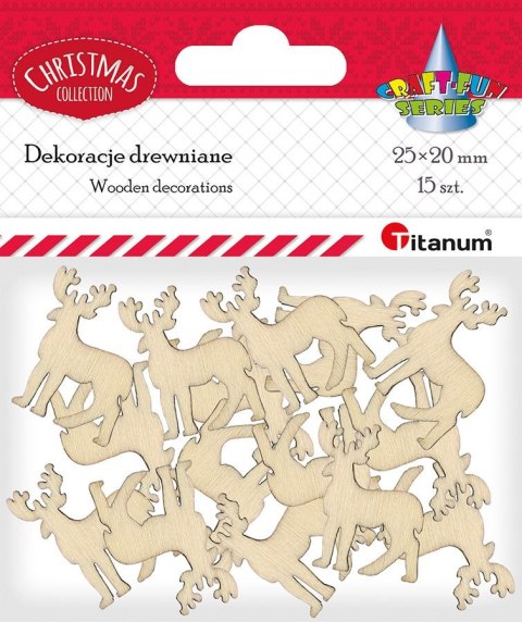 Ozdoba drewniana Craft-Fun Series renifery Titanum (DIY-CH-MA-016) Ozdoba drewniana Craft-Fun Series renifery Titanum (DIY-CH-MA-016)