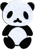Ozdoba filcowa Craft-Fun Series Pandy Titanum (PJ-121)