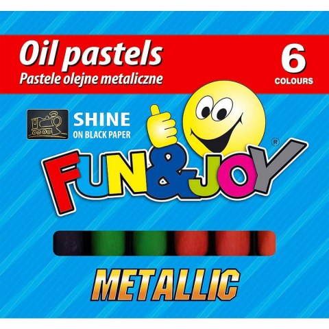 Pastele olejne metaliczne 6 kol. Fun&Joy (FJ-POM6) Pastele olejne metaliczne 6 kol. Fun&Joy (FJ-POM6)