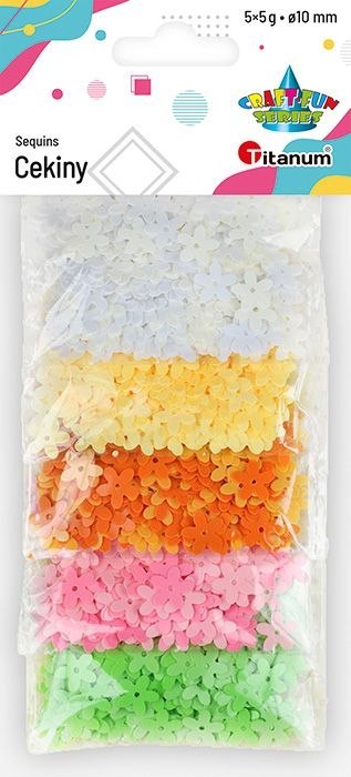 Cekiny Craft-Fun Series kwiaty mix 5g Titanum (CPK5x5) Cekiny Craft-Fun Series kwiaty mix 5g Titanum (CPK5x5)