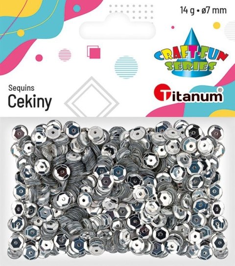 Cekiny Craft-Fun Series okrągłe 7mm 14g Titanum (CM6S) Cekiny Craft-Fun Series okrągłe 7mm 14g Titanum (CM6S)