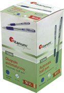 Długopis olejowy automatyczny niebieski 0,7mm Titanum (BPGBLUE ECONOMY)