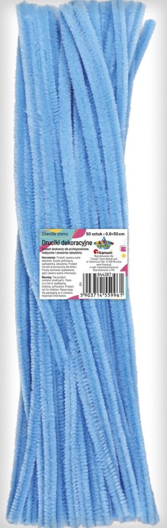 Drucik Craft-Fun Series kreatywny kolor: błękitny 300mm 50 szt Titanum (T07)