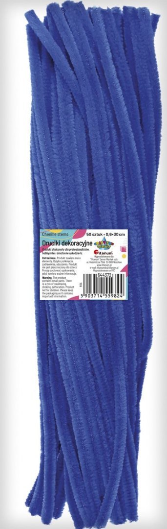 Drucik Craft-Fun Series kreatywny kolor: niebieski ciemny 300mm 50 szt Titanum (T09)