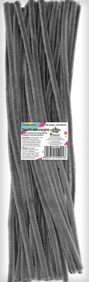 Drucik Craft-Fun Series kreatywny kolor: szary 300mm 50 szt Titanum (T42)