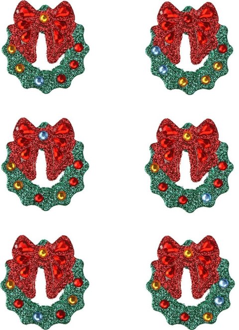 Kryształki Craft-Fun Series Wianki bożonarodzeniowe czerwono-zielony Titanum (DIY-CH-12(106))