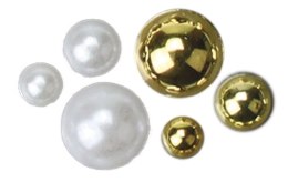 Kryształki Craft-Fun Series perełki mix Titanum (24CY0324 (white,gold))