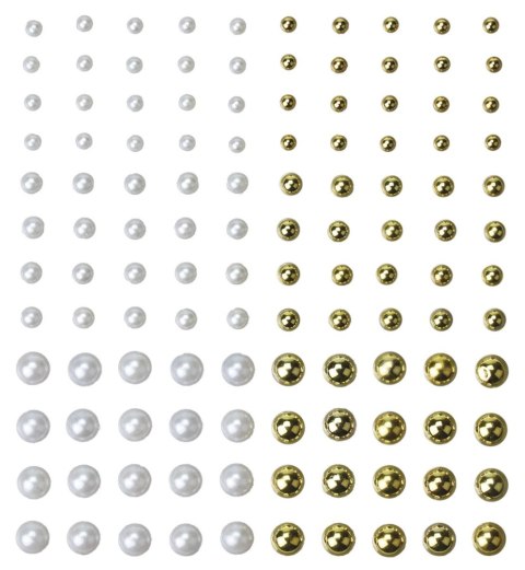 Kryształki Craft-Fun Series perełki mix Titanum (24CY0324 (white,gold))