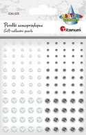 Kryształki Craft-Fun Series perełki mix Titanum (24CY0324 (white,silver ))