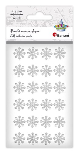 Kryształki Craft-Fun Series płatki śniegu białe Titanum (25MH0325)