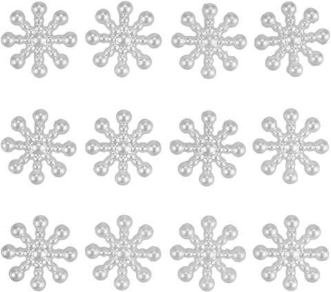 Kryształki Craft-Fun Series płatki śniegu białe Titanum (25MH0325)