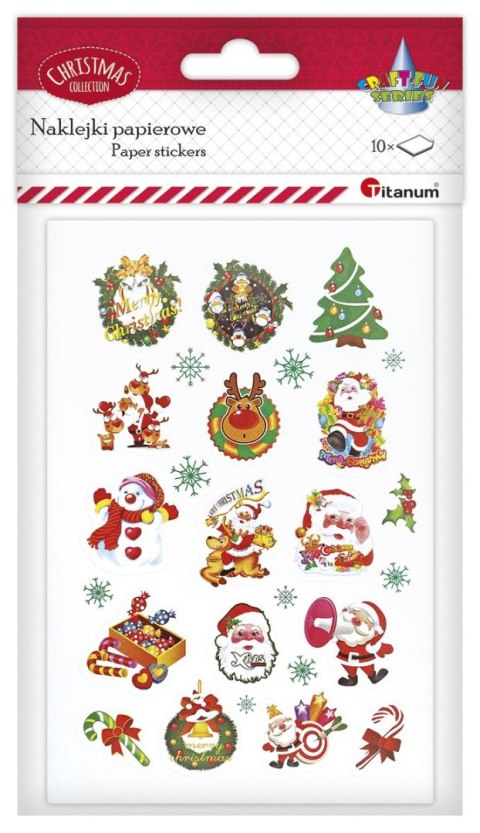 Naklejka (nalepka) Craft-Fun Series 10 plansz Boże Narodzenie Titanum (25XQ0521-3)