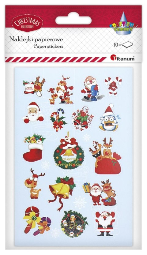Naklejka (nalepka) Craft-Fun Series 10 plansz Boże Narodzenie Titanum (25XQ0521-5)