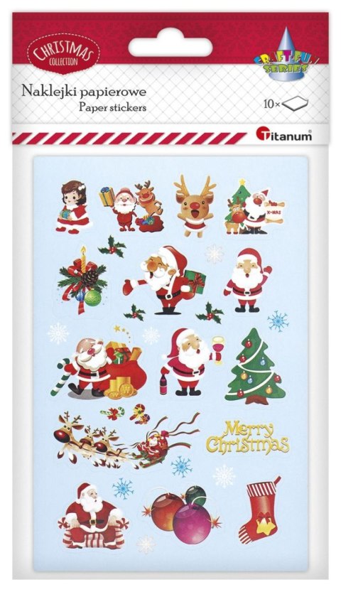 Naklejka (nalepka) Craft-Fun Series 10 plansz Boże Narodzenie Titanum (25XQ0521-6)