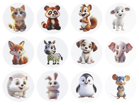 Naklejka (nalepka) Craft-Fun Series Słodkie zwierzątka Naklejki na rolce Titanum (25YQ-031)