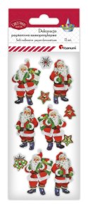 Naklejka (nalepka) Craft-Fun Series dekoracje samoprzylepne Mikołaje Titanum (19XQ18-6)