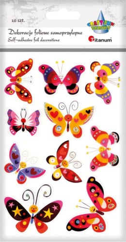 Naklejka (nalepka) Craft-Fun Series foliowe 3D motyle Titanum (MXM-005)