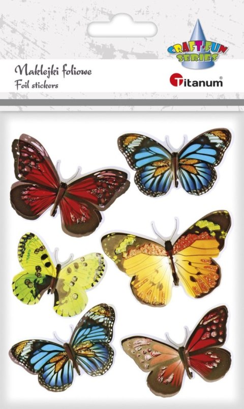 Naklejka (nalepka) Craft-Fun Series motyle 3D Titanum (set2)