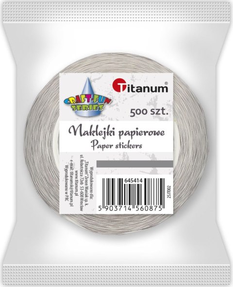 Naklejka (nalepka) Craft-Fun Series napis Dziękuję Naklejki na rolce Titanum (25JT002)