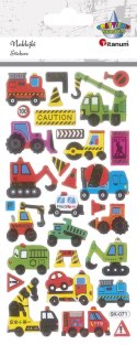 Naklejka (nalepka) Craft-Fun Series pojazdy budowlane, użytkowe wypukłe Titanum (SK-071)