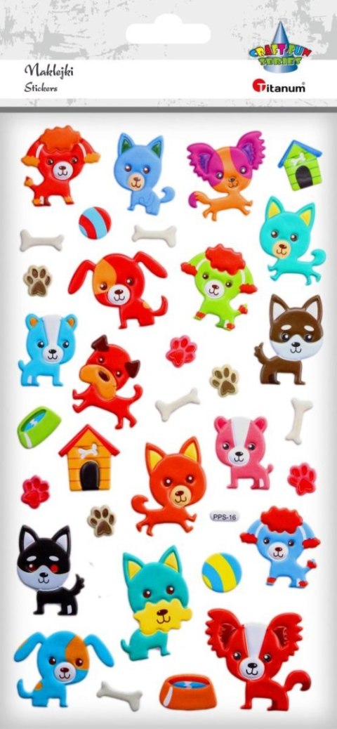 Naklejka (nalepka) Craft-Fun Series psy Titanum (PPS16)
