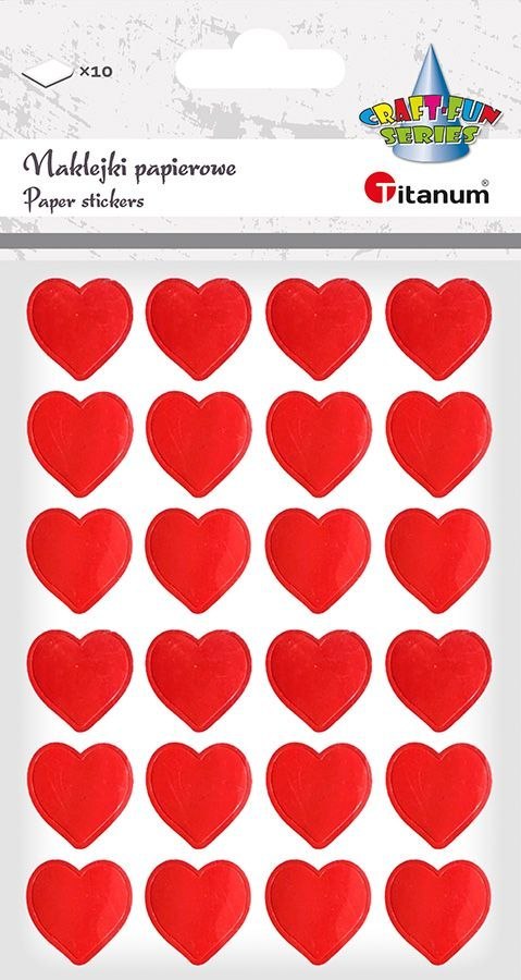 Naklejka (nalepka) Craft-Fun Series serca Titanum (88x120)
