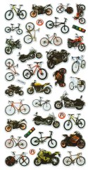Naklejka (nalepka) Craft-Fun Series wypukła motocykle, rowery Titanum (JN-D25)