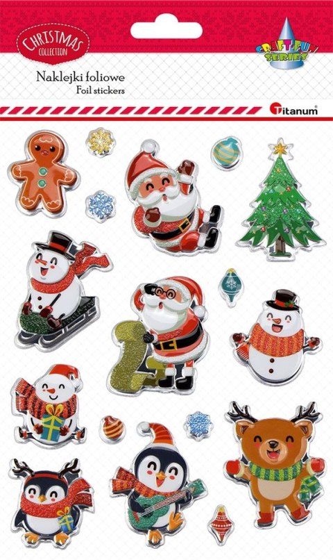 Naklejka (nalepka) Craft-Fun Series wypukłe XMAS Titanum (24ESD050-1)