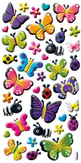 Naklejka (nalepka) Craft-Fun Series wypukłe motyle, biedronki, pszczółki Titanum (PPA008)