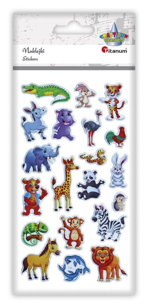 Naklejka (nalepka) Craft-Fun Series zwierzęta wypukłe Titanum (JN-U046)