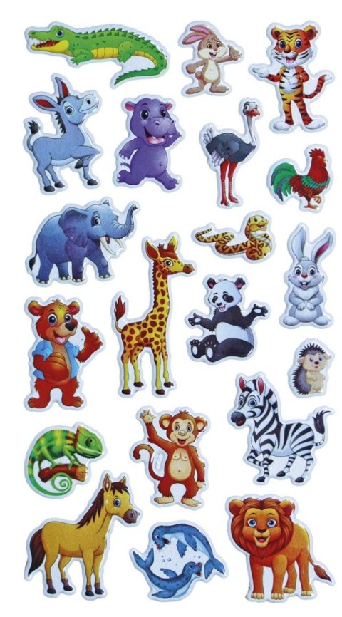 Naklejka (nalepka) Craft-Fun Series zwierzęta wypukłe Titanum (JN-U046)