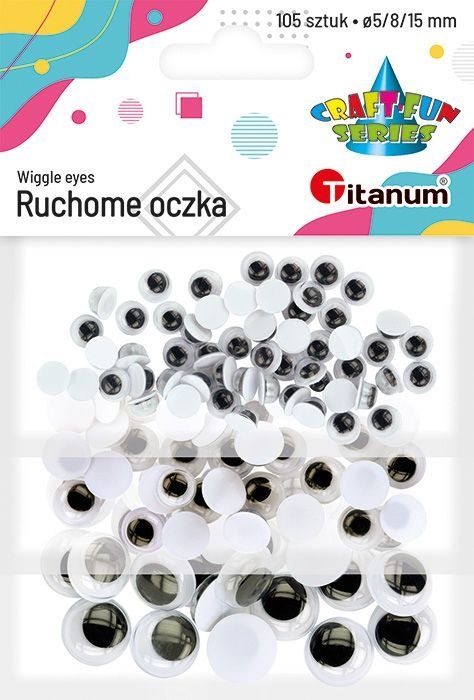 Oczka Craft-Fun Series 5/8/15mm 105 szt Titanum (MTHYJ-3P1) Oczka Craft-Fun Series 5/8/15mm 105 szt Titanum (MTHYJ-3P1)