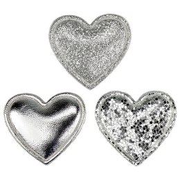Ozdoba materiałowa Craft-Fun Series Srebrne serduszka Titanum (BJ25042704)