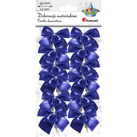 Ozdoba materiałowa Craft-Fun Series kokardy niebieskie Titanum (19YH29-2)