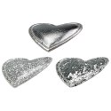 Ozdoba materiałowa Craft-Fun Series samoprzylepna Srebrne serduszka Titanum (BJ25042712)