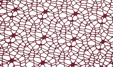 Ozdoba materiałowa Craft-Fun Series siatka koronkowa ciemnoczerwona Titanum (25CR0331-19)