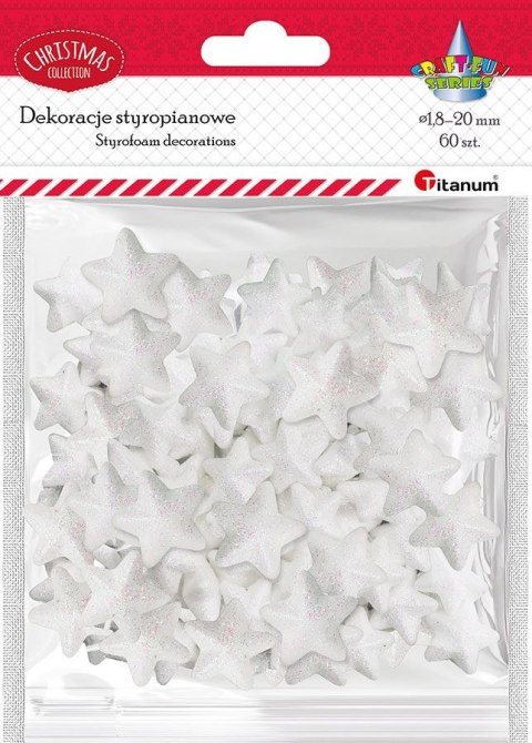 Ozdoba styropianowa Craft-Fun Series gwiazdki Titanum (23YX0326-3(SILVER))
